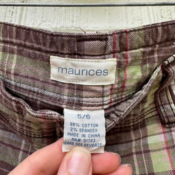 Maurices Y2K Plaid Bermuda Shorts - Picture 3 of 4